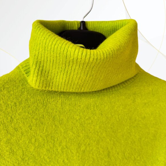 NWT Zara Oversized Turtleneck Sweater Green - Picture 4 of 10